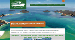 Desktop Screenshot of portstephensferryservice.com.au