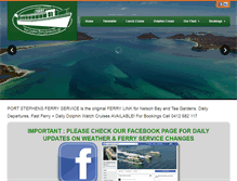 Tablet Screenshot of portstephensferryservice.com.au